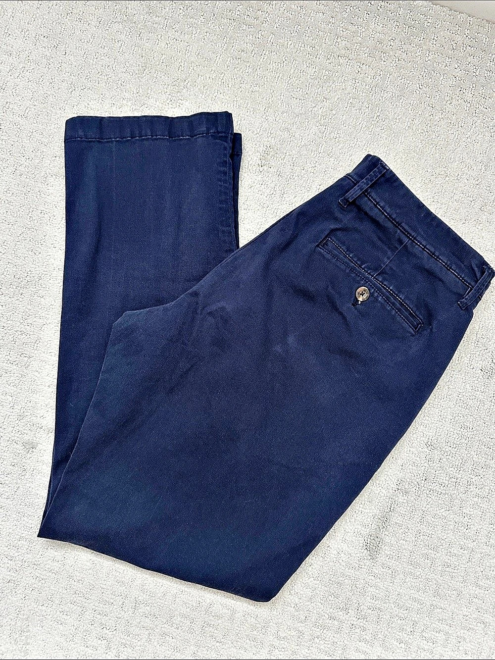 Goodfellow & Co Hennepin Straight Chino Pants Blue Waist 34 x 30